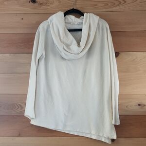Prana Cream Cowl Neck Sweater